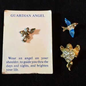 Vintage Angel pins (set of 3)